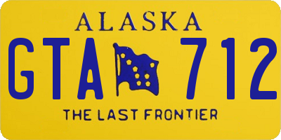 AK license plate GTA712