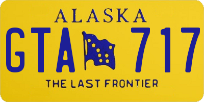 AK license plate GTA717