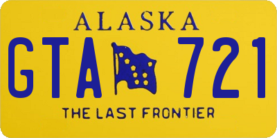 AK license plate GTA721