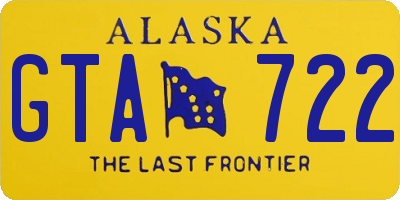 AK license plate GTA722