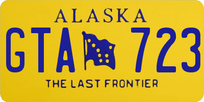 AK license plate GTA723