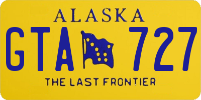 AK license plate GTA727