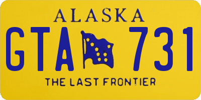 AK license plate GTA731