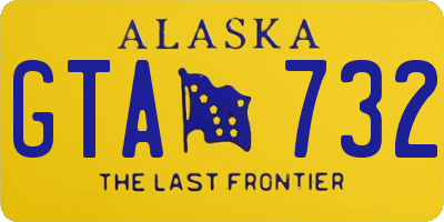 AK license plate GTA732