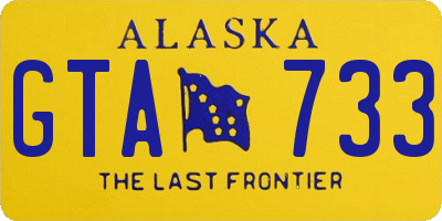 AK license plate GTA733