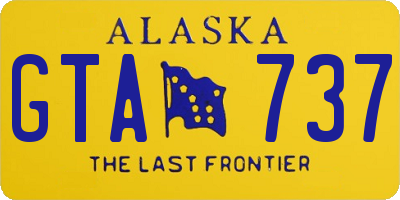 AK license plate GTA737