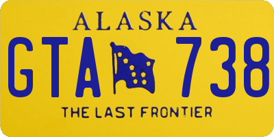 AK license plate GTA738