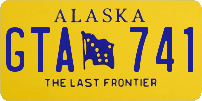 AK license plate GTA741