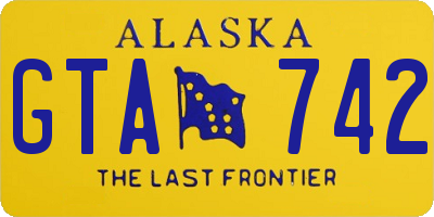 AK license plate GTA742