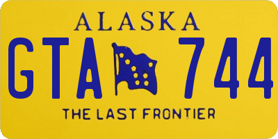 AK license plate GTA744