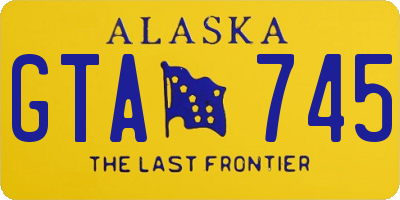 AK license plate GTA745