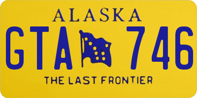 AK license plate GTA746