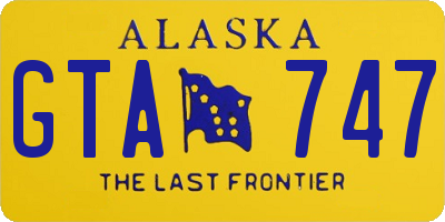 AK license plate GTA747