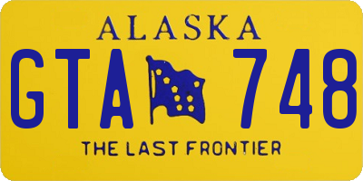 AK license plate GTA748