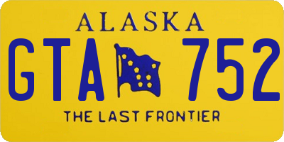 AK license plate GTA752