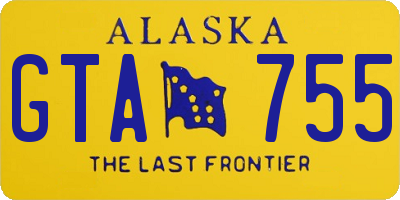 AK license plate GTA755