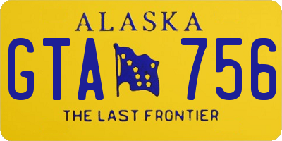 AK license plate GTA756