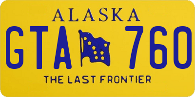 AK license plate GTA760