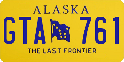 AK license plate GTA761