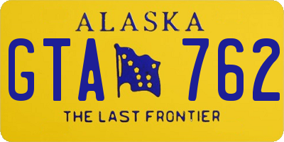 AK license plate GTA762