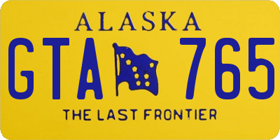 AK license plate GTA765