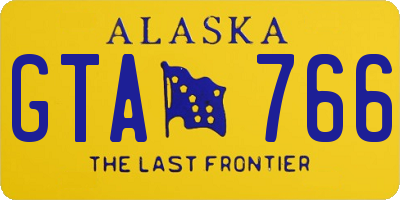 AK license plate GTA766