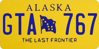 AK license plate GTA767