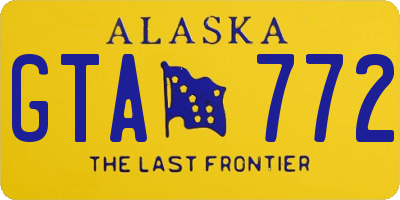 AK license plate GTA772