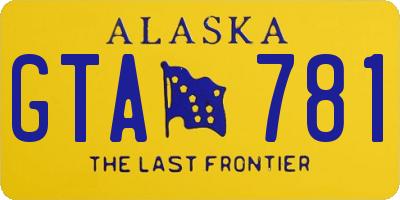 AK license plate GTA781