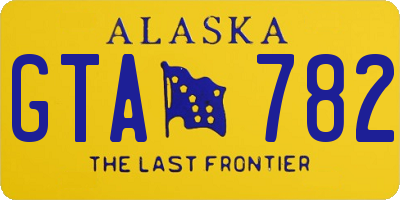 AK license plate GTA782