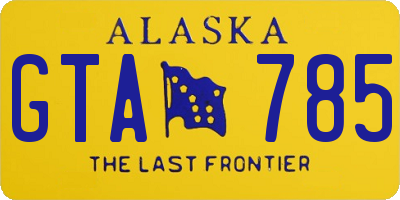 AK license plate GTA785