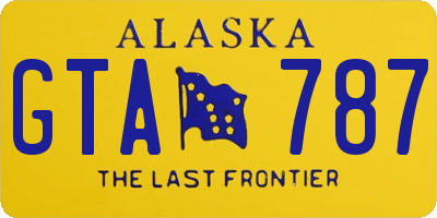AK license plate GTA787