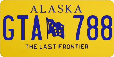 AK license plate GTA788