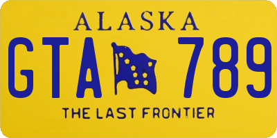 AK license plate GTA789