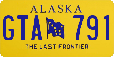 AK license plate GTA791