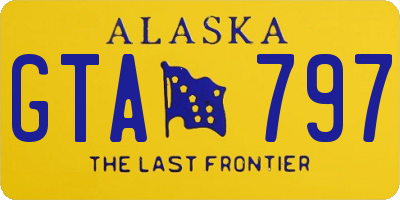 AK license plate GTA797