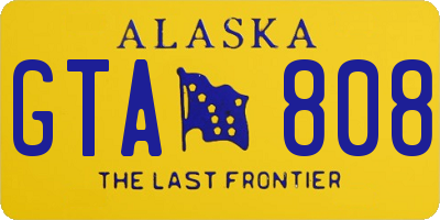 AK license plate GTA808