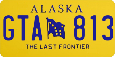 AK license plate GTA813