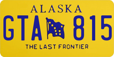 AK license plate GTA815
