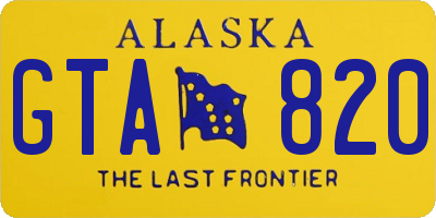 AK license plate GTA820