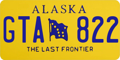 AK license plate GTA822