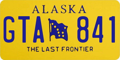 AK license plate GTA841