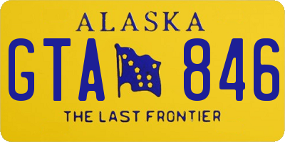 AK license plate GTA846