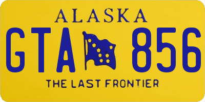 AK license plate GTA856