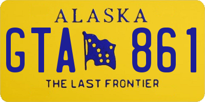 AK license plate GTA861