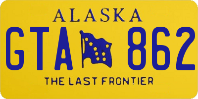 AK license plate GTA862