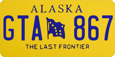 AK license plate GTA867