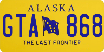 AK license plate GTA868