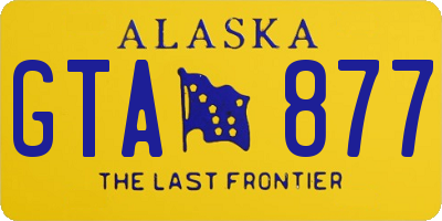 AK license plate GTA877