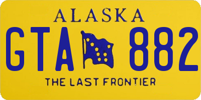 AK license plate GTA882